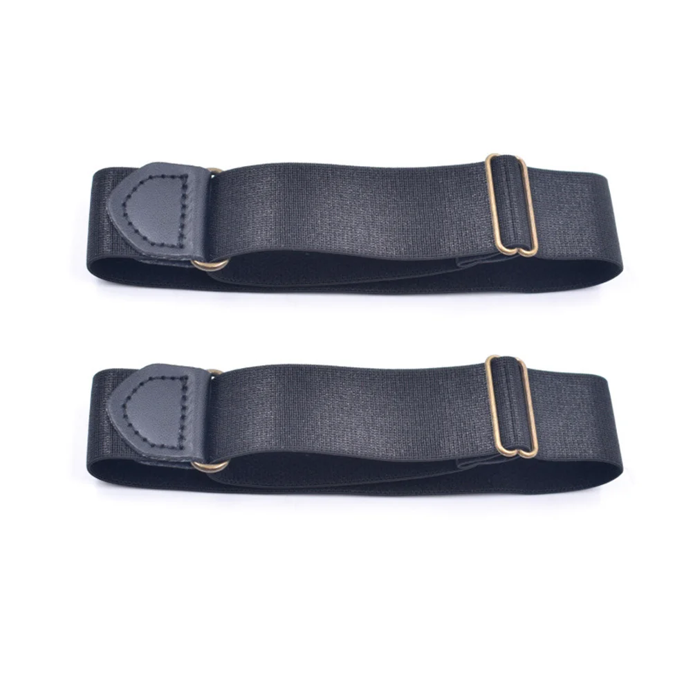 

2 Pcs Sticker Anti-slip Strap Cuffs Miss Ties Ratchet Shirt Armband