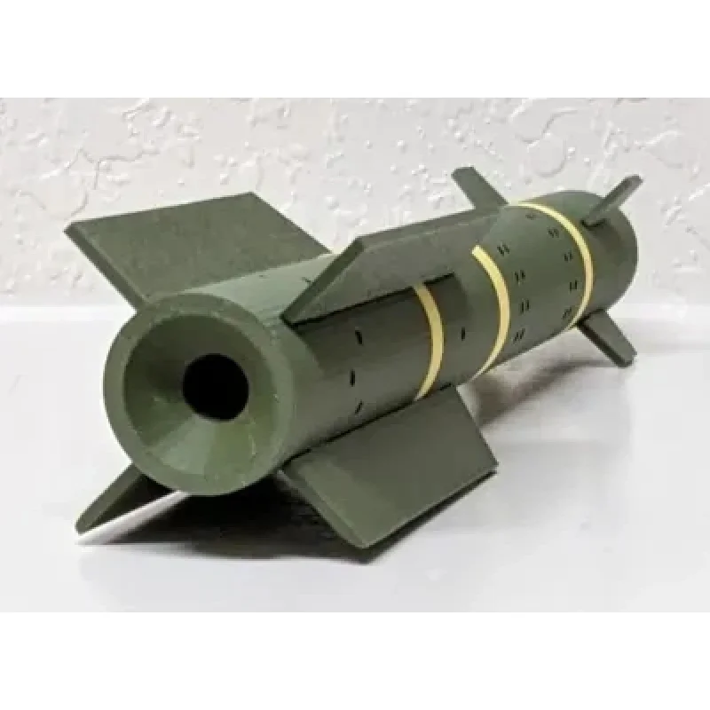 1 قطعة نموذج صاروخي من الهواء إلى الأرض مطبوع ثلاثي الأبعاد مضاد للدبابات - هدية واقعية لعشاق عسكري بمقياس 1:6 |   صاروخ مفصل متين