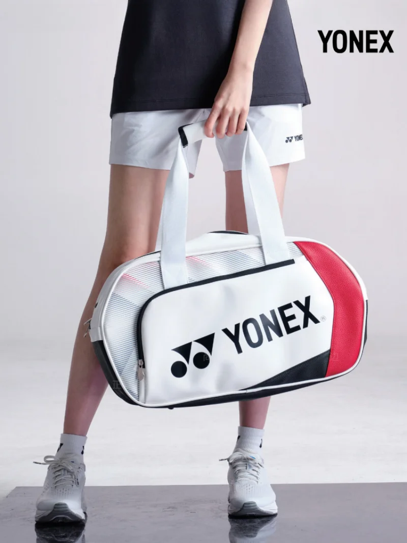 YONEX 2024 wiosenna i letnia nowa torba na rakietę do badmintona przenośna torba na piłki torebka trwała torba sportowa dla mężczyzn i kobiet