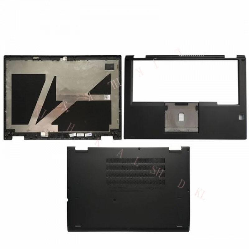 NN    FOR Lenovo ThinkPad X380 Yoga 370 S1 4th Gen LCD Back Cover/Palmrest/Bottom  Case     all black