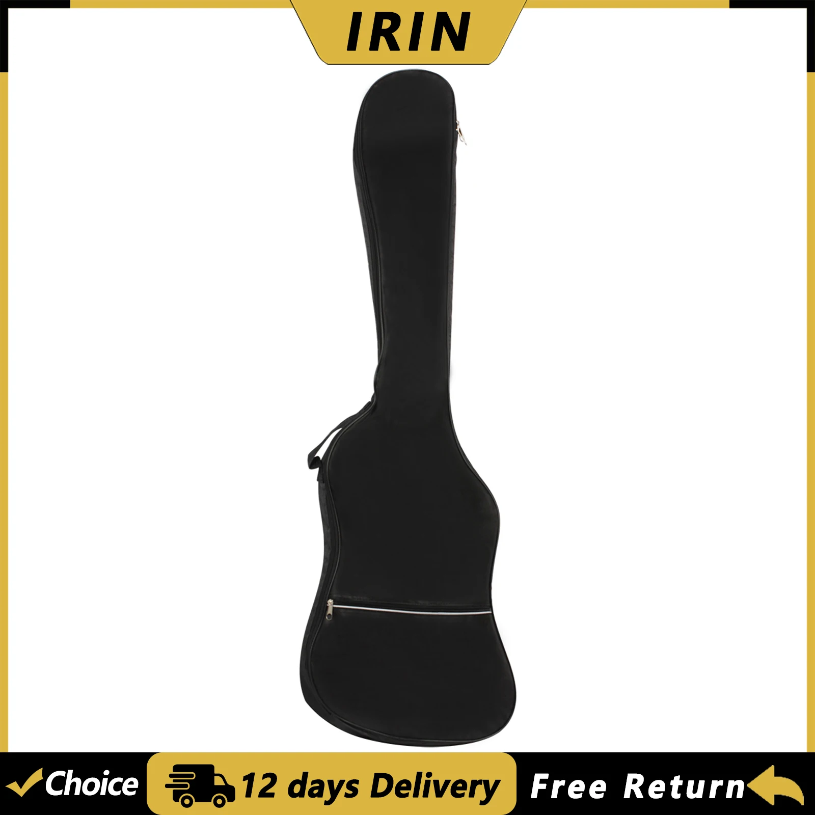

Сумка для электрического бас-гитары IRIN, рюкзак для гитары, ткань Оксфорд, сумки для переноски, водонепроницаемые двойные ремни, мягкая подкладка, чехол для хранения баса