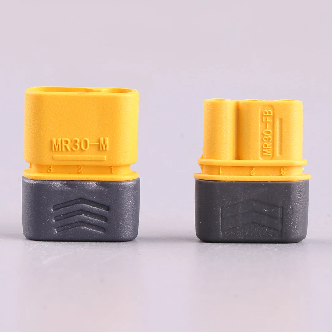 Amass Upgrated of XT30 Connector MR30 Connector Plug Female and Male Connector Plugs Gold Plated For RC Parts