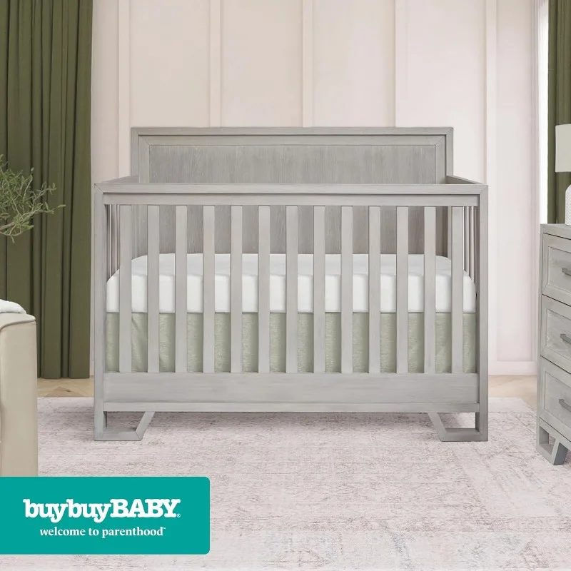 5-in-1 Convertible Crib in Sunbleached