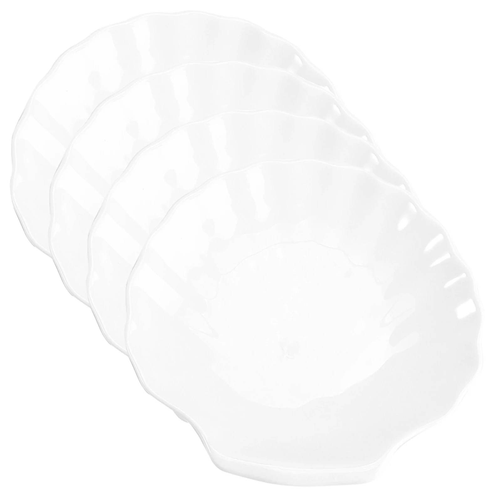 

4Pcs Creative Shell-Shaped Serving Plates Multipurpose Porcelain Side Dish Bowl for Dinner Party Wedding Holiday Gift Kitchen