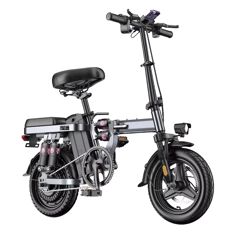 

Portable 400W Motor Power Bicycle with Ultra-Light 48V Lithium Battery New National Standard Folding Electric Vehicle