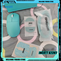 Incott G23V2 Pro Tri Mode 8K Wireless Mouse PAW3395 V2SC Gaming Mouse Ergonomic Lightweight 47g Pc Gamer Accessory Mice Gifts