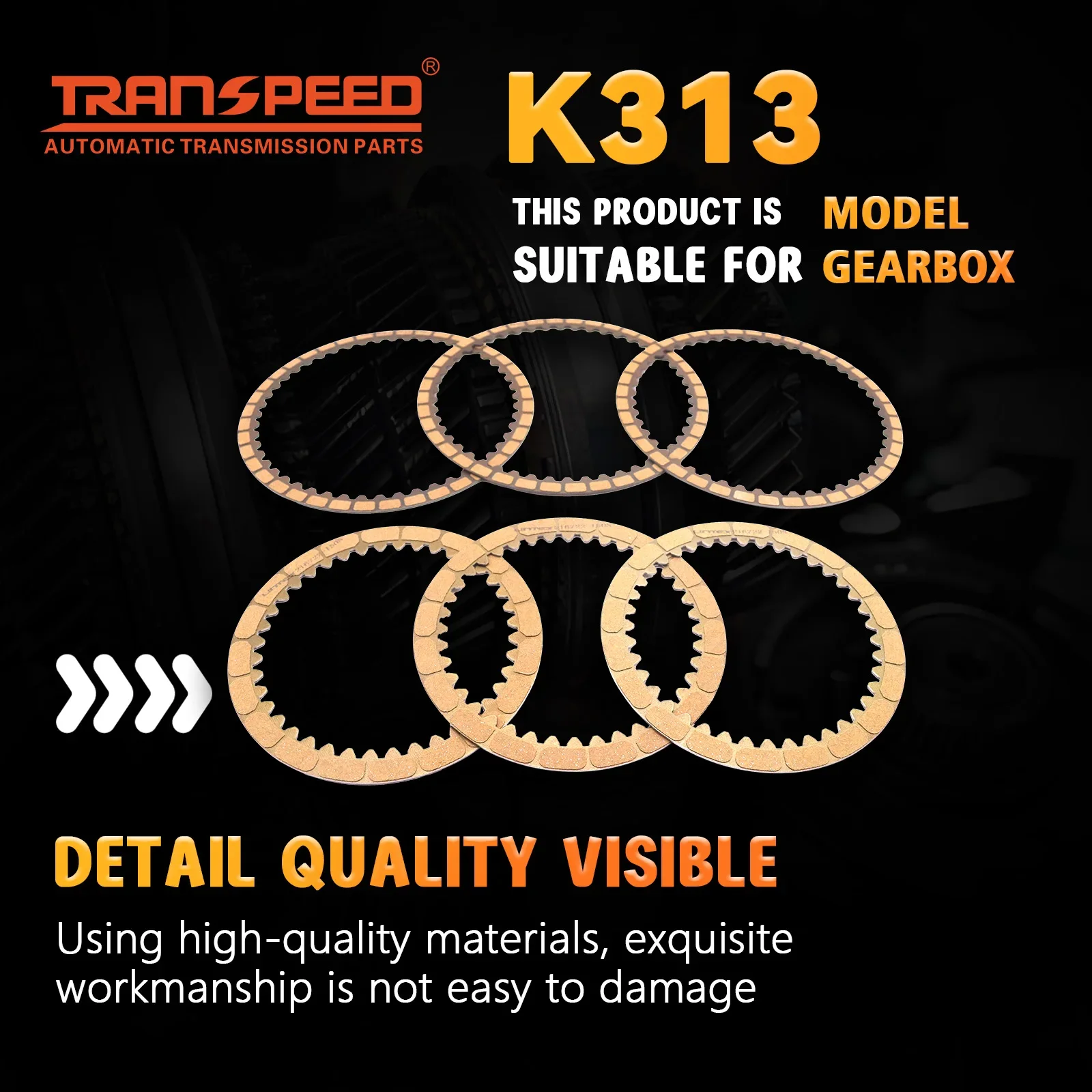 TRANSPEED CVT K313 ناقل حركة أوتوماتيكي إعادة بناء مجموعة الاحتكاك لـ AURIS COROLLA 1.8L 2013-16 ناقل حركة أوتوماتيكي #2