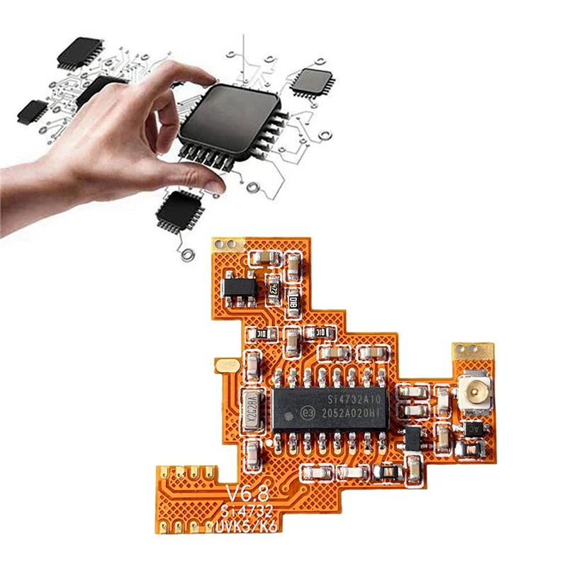 ABMF-SI4732 Модуль FPC V6.8 + петлевая антенна + чип 2X2M Forquansheng UVK6 K5, коротковолновый полнодиапазонный прием/однокрасное баковое полосы