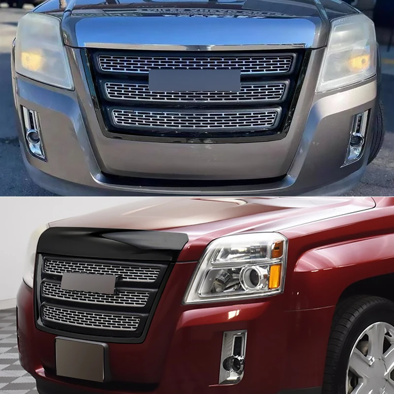 

Fit For 2010 2011 2012 2013 2014 2015 GMC Terrain SLT SL Front Bumper Upper Grille Radiator Grill Mesh GM1200630 Chrome Black