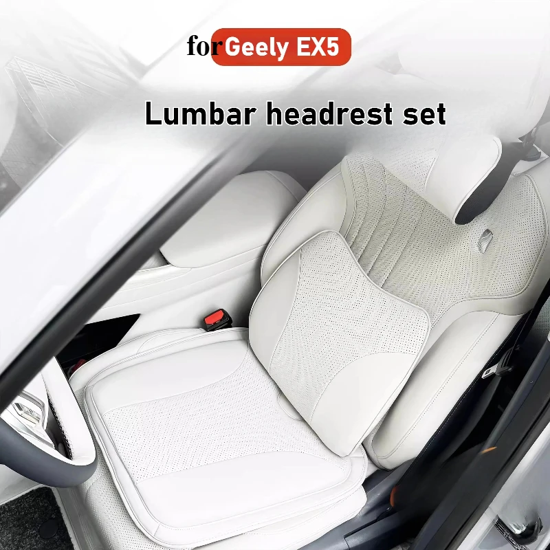For Geely Galaxy E5 EX5 Car Headrest Waist-rest Neck-protecting Pillow-mattress Breathing Memory Foam Car Interior Accessories detail image 3