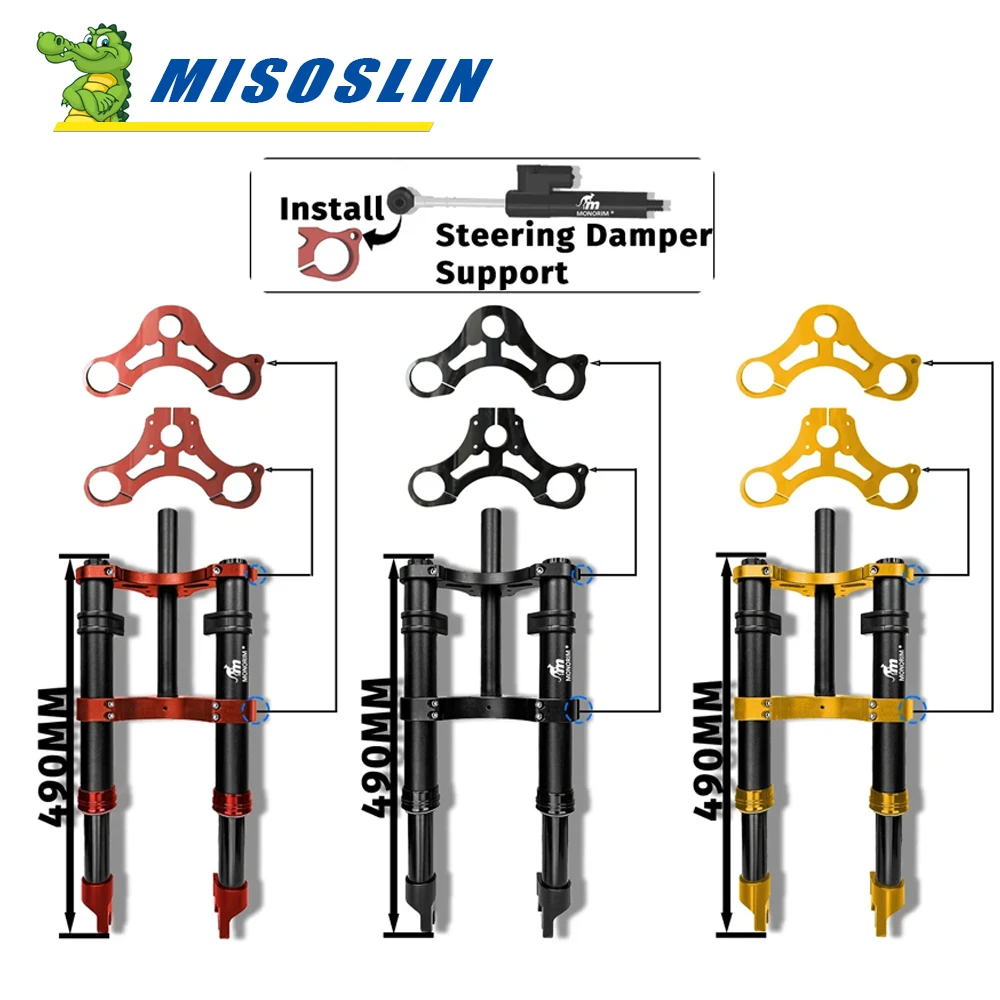 

Monorim для электронного велосипеда, электрический велосипед, передняя гидравлическая подвеска, комплект модификации, запасные части для ремонта, замена MD0 490 мм