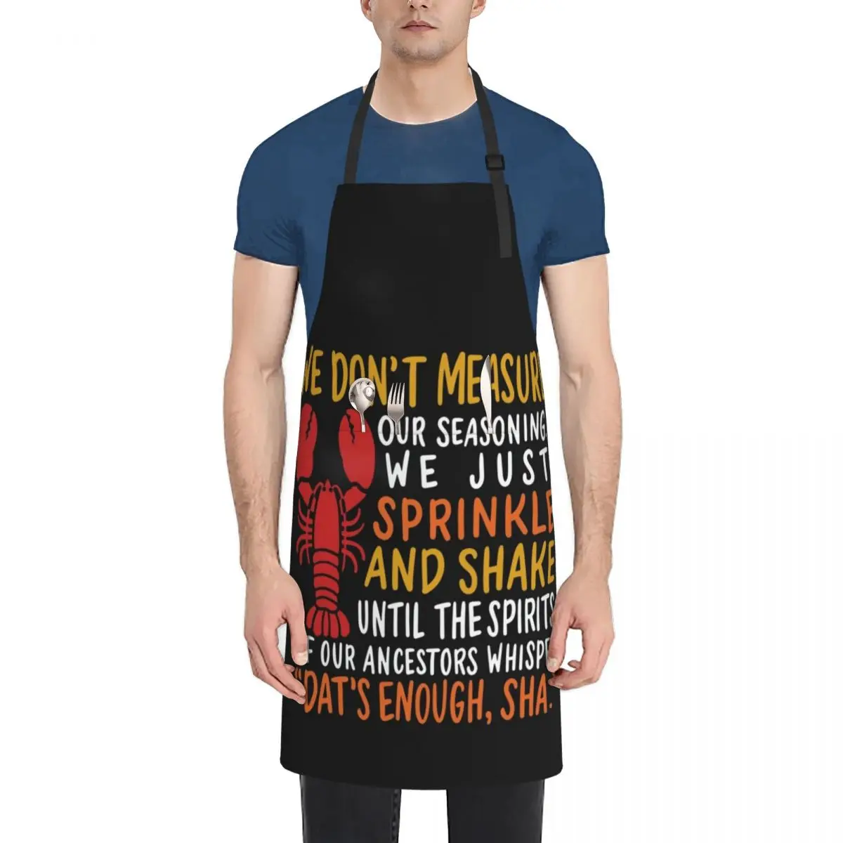 CRAWFISH: We Don't Measure Apron Chef Accessories All For Kitchen And Home Apron