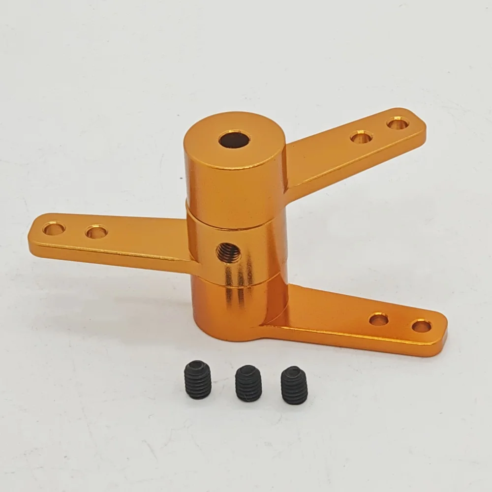 1 stücke Aluminium Legierung Lenkung Arm Lenkung Stick Servo Arm Exzentrische Rad Kurbel Verknüpfung M1.5 Schlüssel M3 Schraube für RC auto Roboter