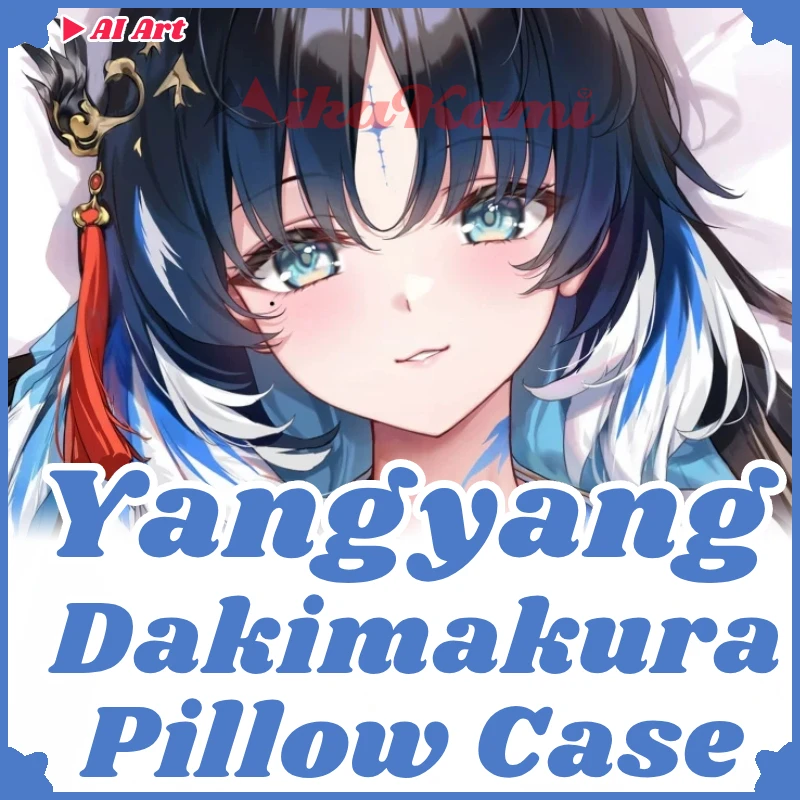 Yangyang Dakimakura Wuthering Waves Pillowcase Full Body Hugging Pillow Case Cushion Cover Home Bedding Decor Otaku Gift SHM