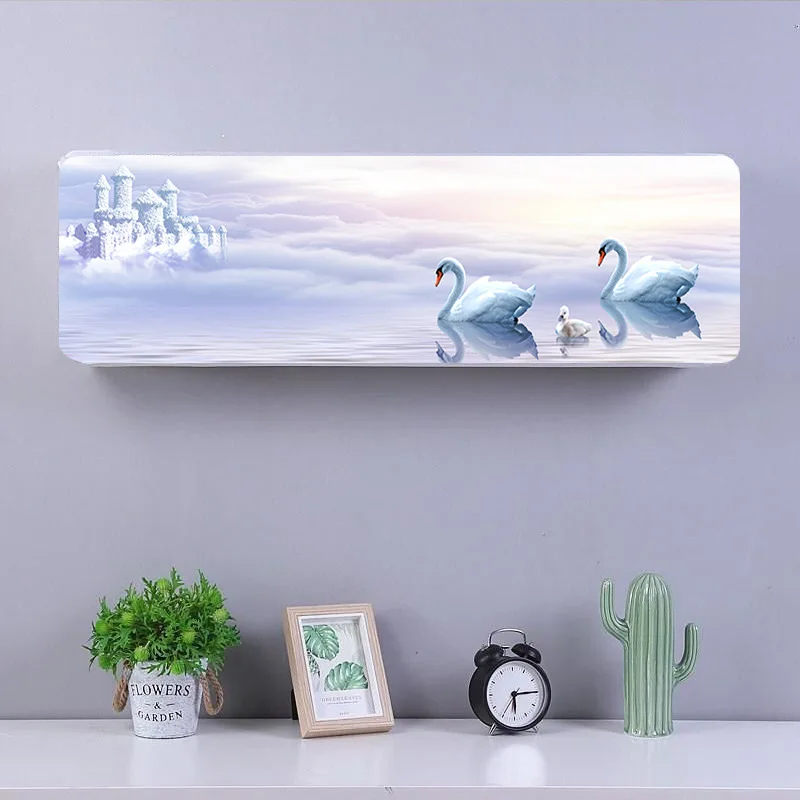 2024 New Air Conditioner Cover Living Room Bedroom Protective Wall Mounted Protector Easy Cleaning Classic Dust Cover Cloth