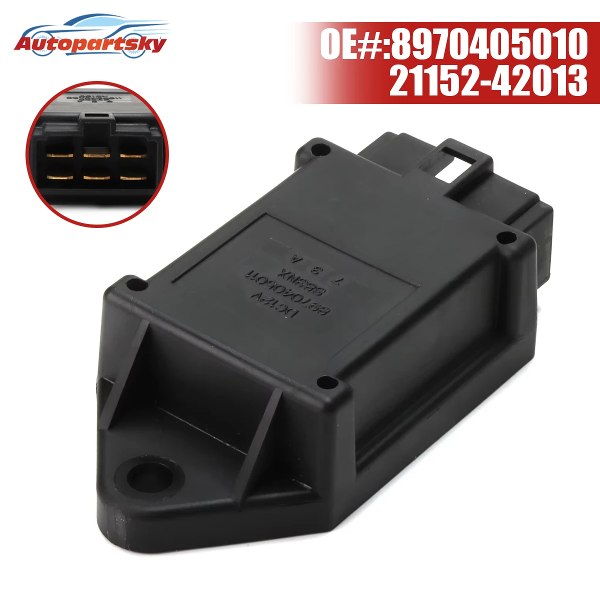 Engine Glow Plug Time Relay For Excavator Ex35u Ex27u Ex50u For Isuzu C240 For Kubota D902 D1005 V1305 8970405010 21152-42013