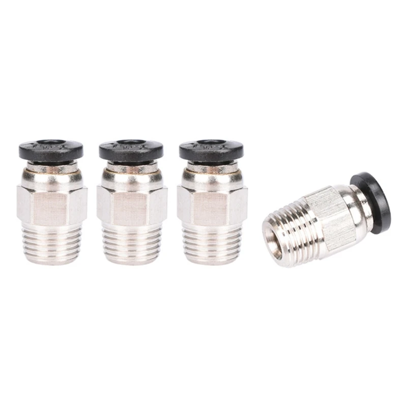 10Pcs/Set 3D Printer Parts V6 Pneumatic Quick Connector Fitting PC4 01 M10 for 1.75mm PTFE Tube Bowden Extruder Hotend J-Head