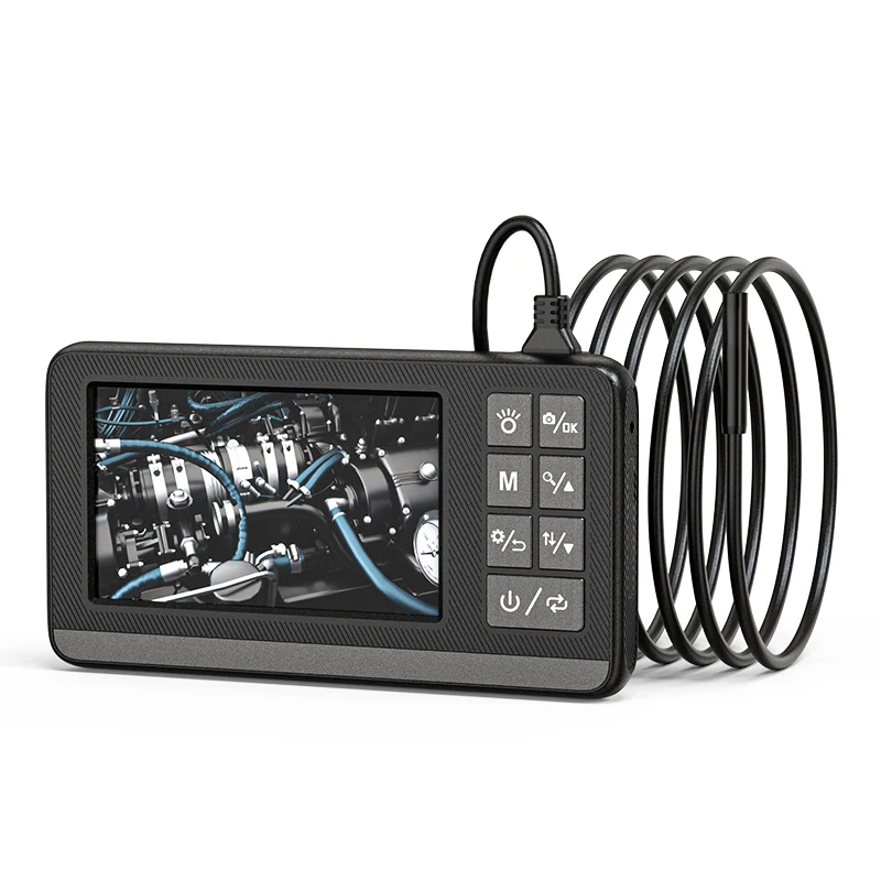 ANESOK P005 El Borescope Boru Kamera HD 4.5 ''Ekran 1080 P Tek Lens IP67 Arka Braket ile 2600 mAh Endüstriyel Endoskop