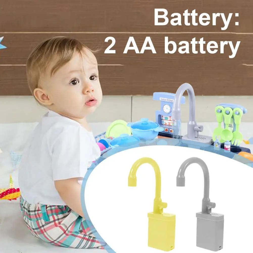 Kitchen Sink Toy Play Kitchen Faucet Replacement Toy Kids Kitchen Accessories Girls Faucet Play Birthday Toddlers Boys Sink J2X9