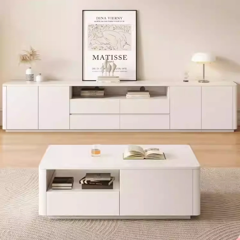 

Light Luxury Design Furniture Fireplace TV Stand Storage Modern Nordic Solid Wood TV Cabinet Simple Mueble Living Room Furniture