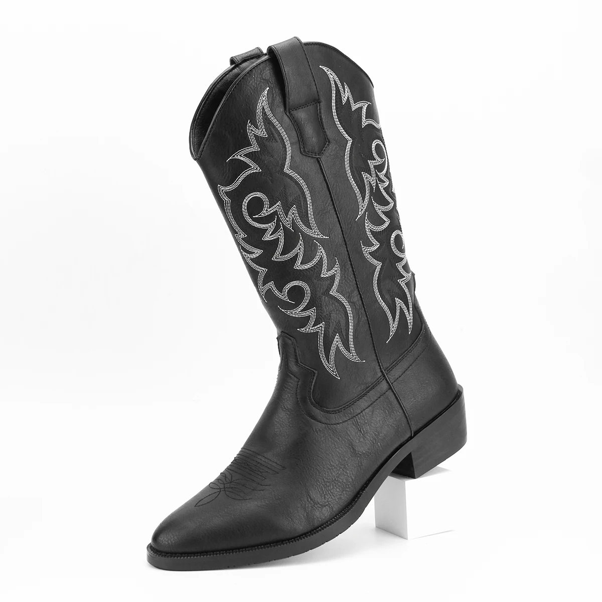 

Men's High-Top Retro Embroidered Fashion Desert Western Cowboy Boots botki luksusowe botas masculino outdoor boots