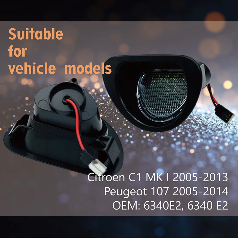 2Pcs/Set Led Licenc…