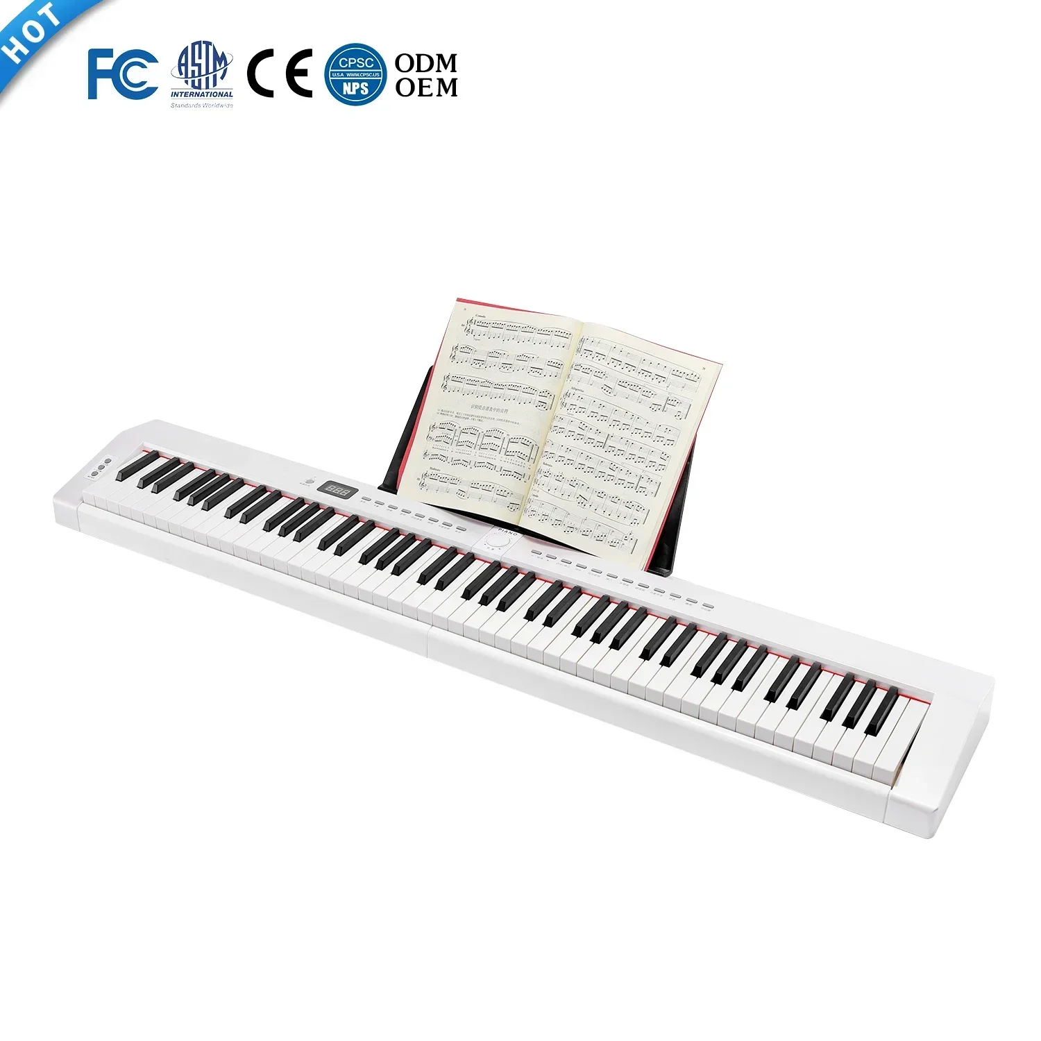 2026/MIDI Teclado Eletrônico Sintetizador de Piano 88 Teclas Instrumento Musical com Ação de Martelo Teclado Musical Órgão Eletrônico Para R