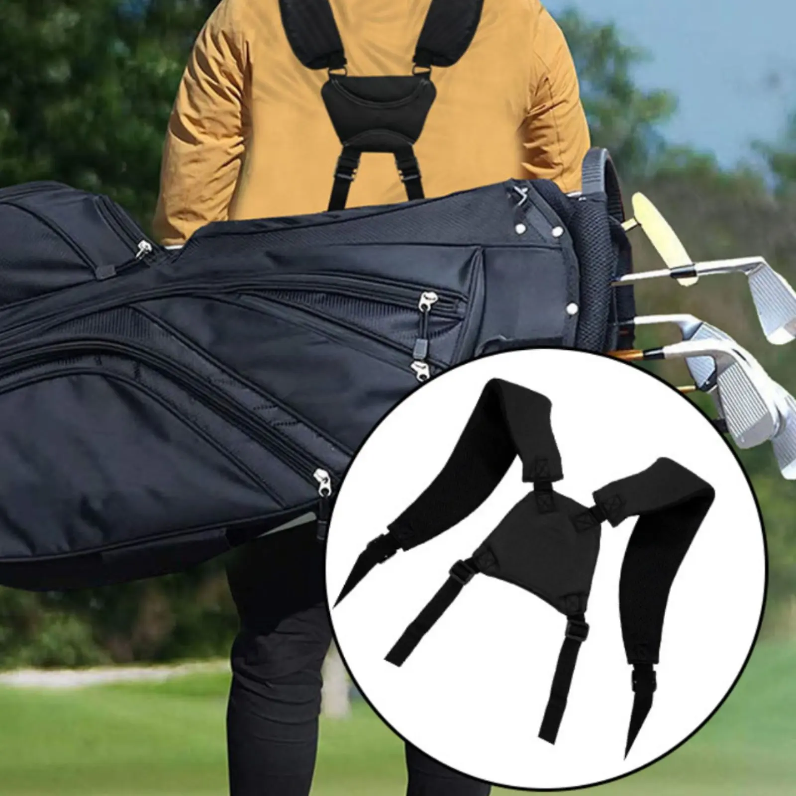 

Double Shoulder Sport Bag Strap Adjustable Replacement Sport Bag Strap Long-Lasting Sturdy Duty for Outdoor