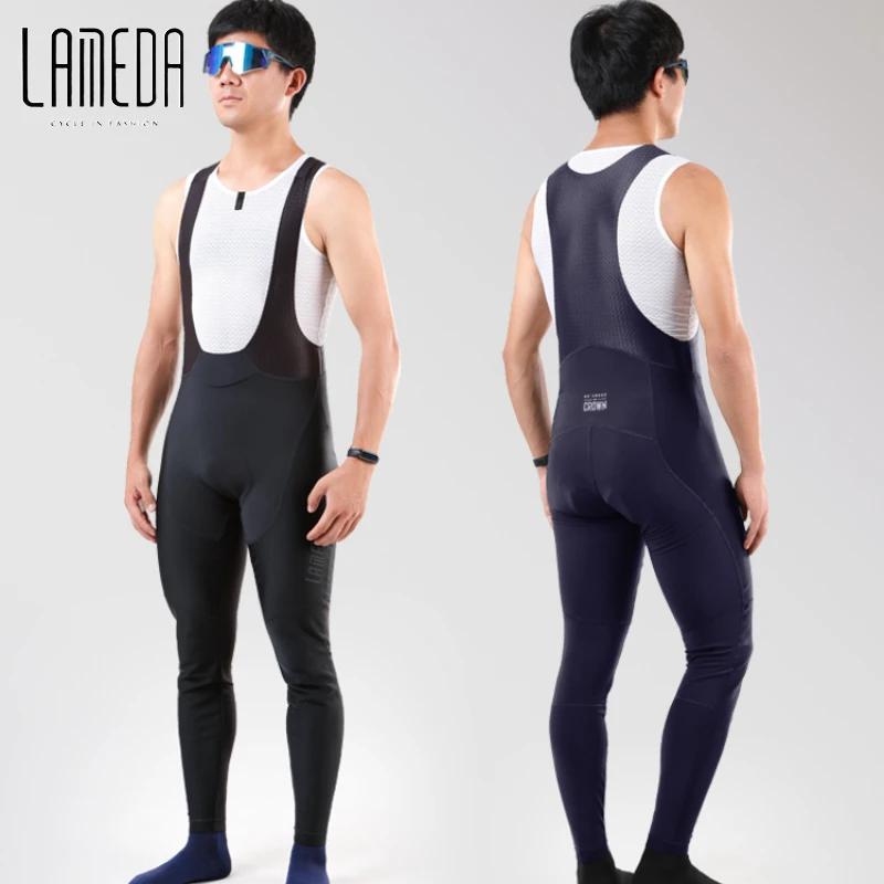 Lameda New Cycling Pants Man Warmth Storage Cycling Clothes For Men Fit Men\'s Cycling Clothing Fleece Trousers Mtb Pants