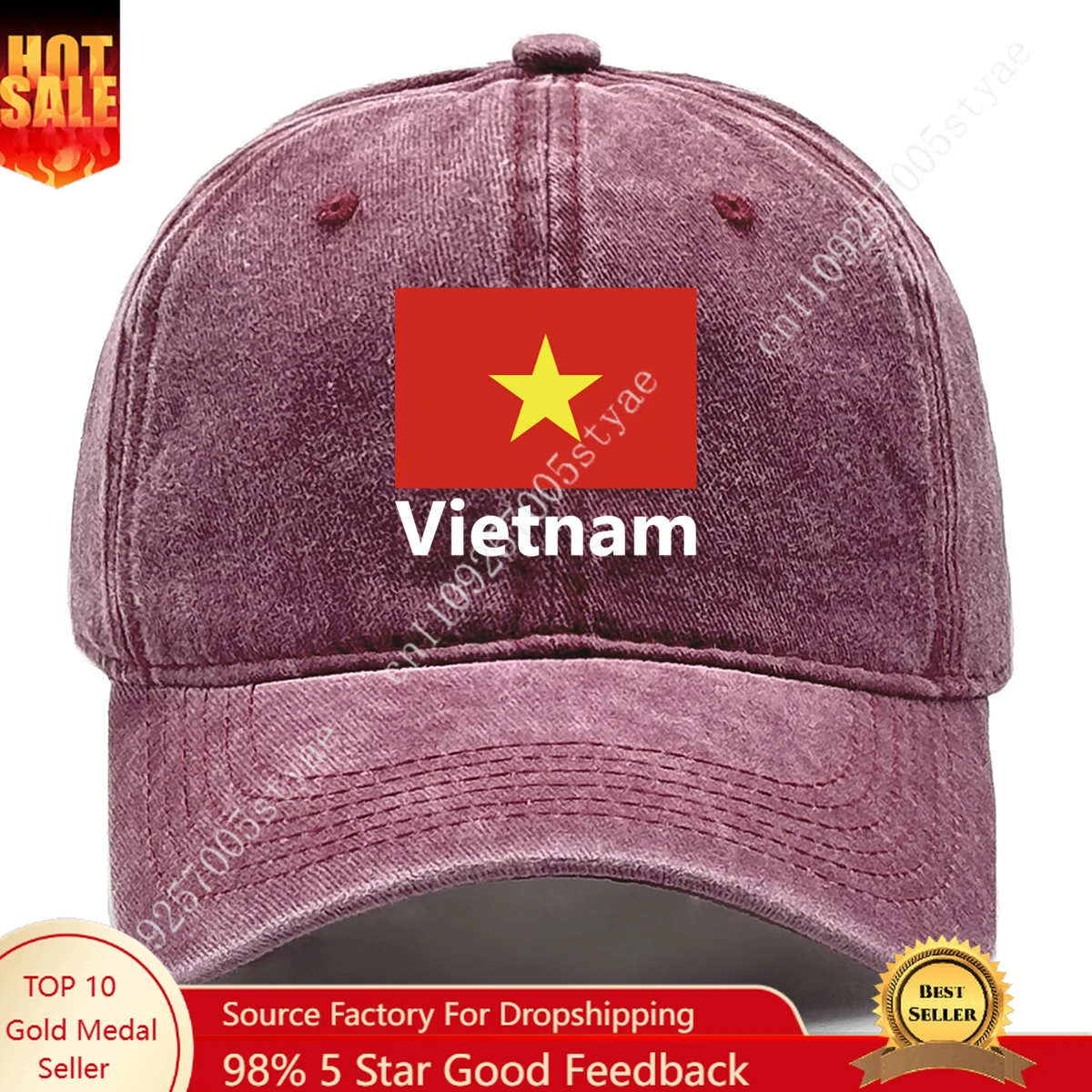 

Vietnam flag Hat Man Woman Baseball Cap Fashion Sunhat Adjustable Cool Hip Hop Dad Hats Trucker Caps Casual Snapback Hat