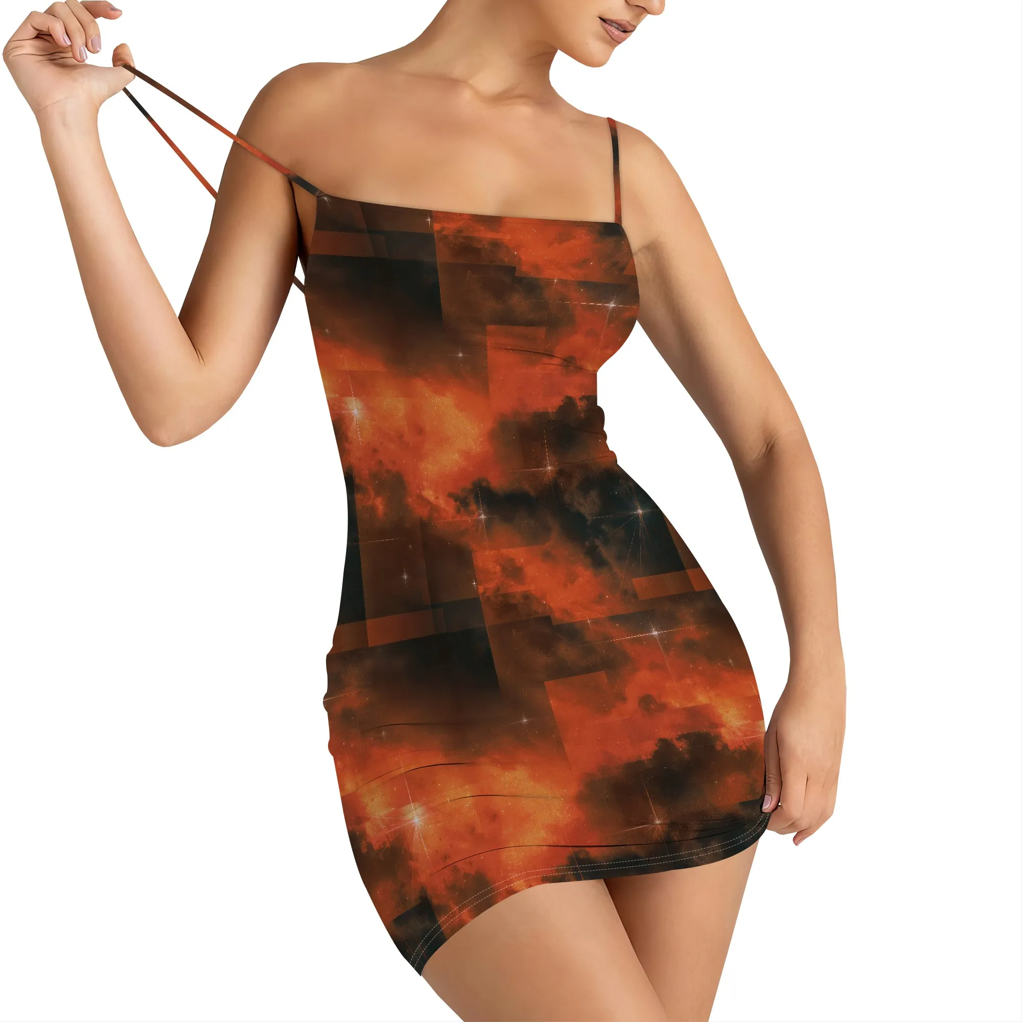 Femmes Mini robe moulante Sexy été courte dos nu Spaghetti sangle serré extensible plage fête Club robes mi-longues 2025