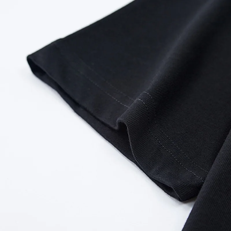 Haut classique à manches courtes pour hommes, pur coton, col rond, conception de lettres, polyvalent, commpiedmont, nouvelle mode