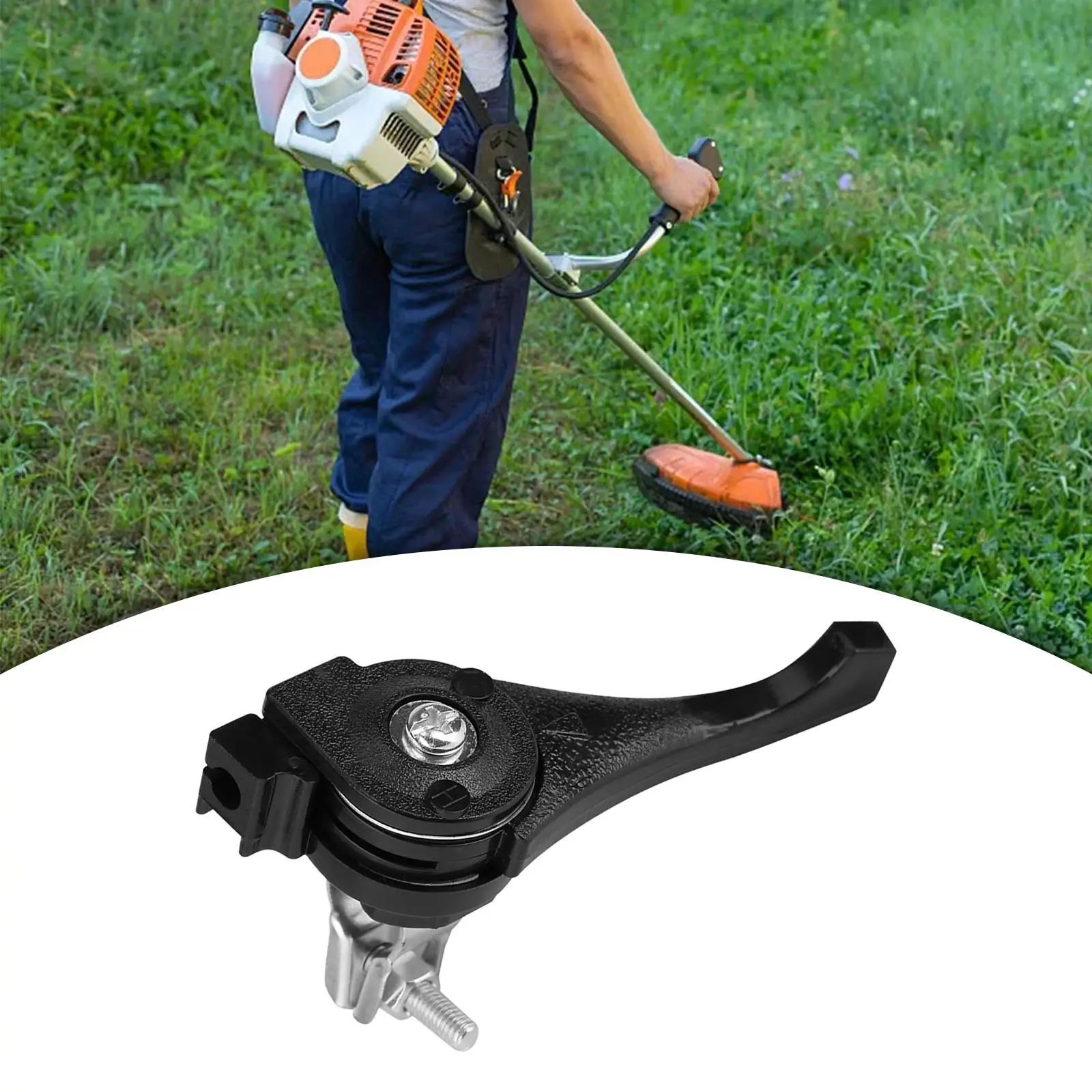Lawn Mower Throttle Lever Professional Wear Resistant Easy to Mount Grass Cutter Parts with Screw Agricultural Mower Handlebar