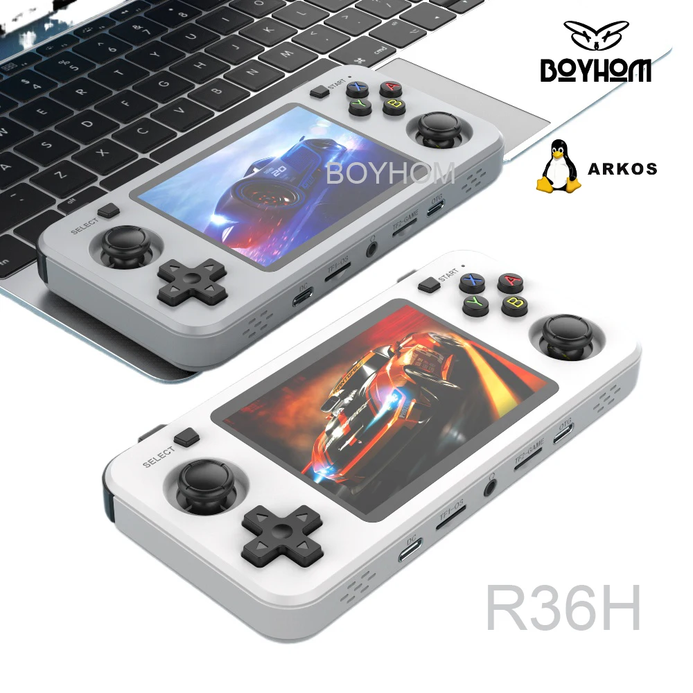 

Игровая консоль R36H с открытым исходным кодом — предустановленная ARKOS, 3,5-дюймовый IPS-дисплей, RK3326, аккумулятор 3000 мАч, 64 ГБ/128 ГБ, портативный плеер в различных цветах