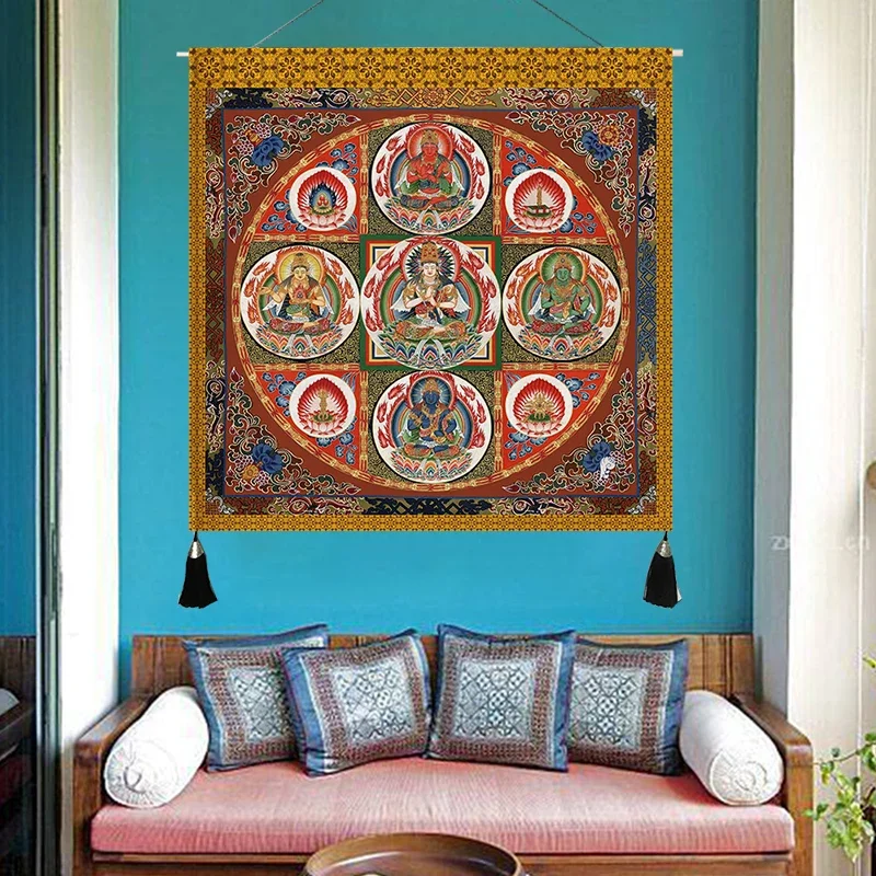 

Thangka hanging cloth Tibetan mandala Buddhist niche decorative cloth into the middle hall