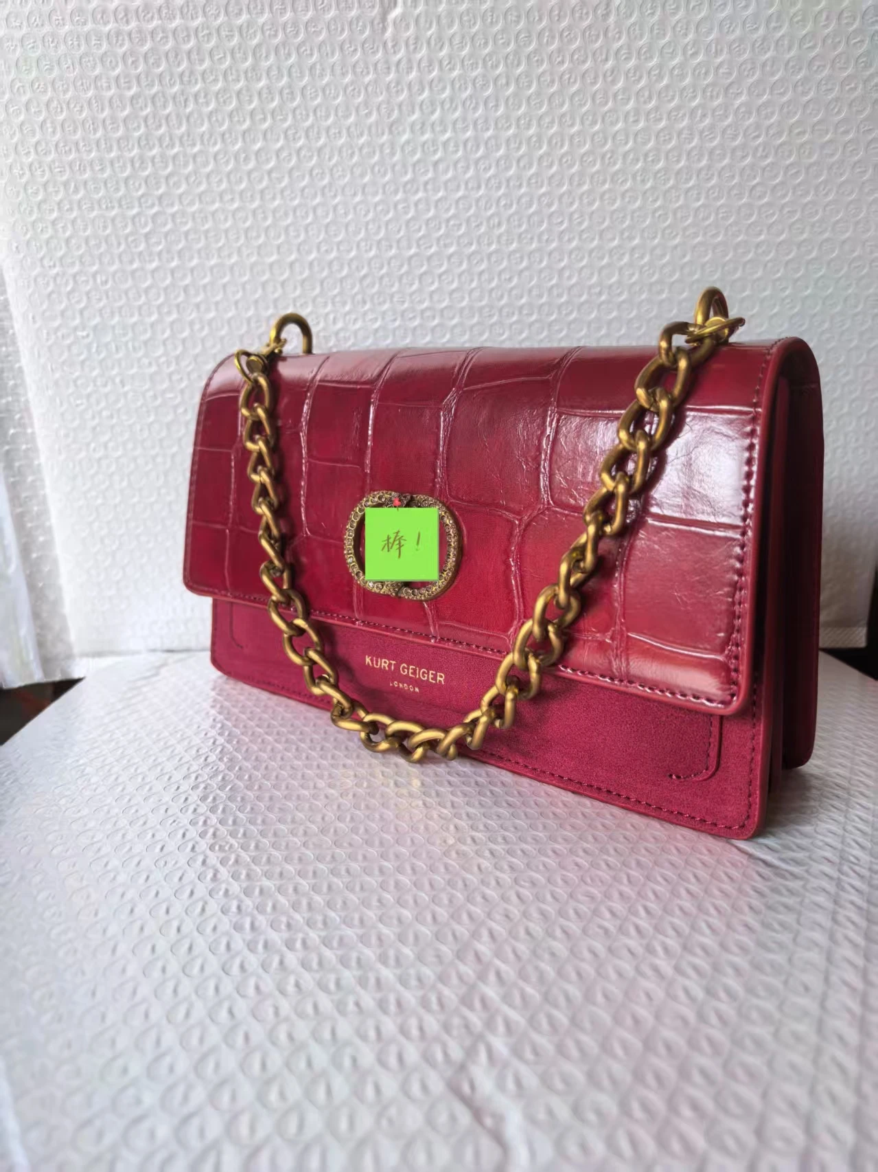 Herfst en winter nieuwe stijl Kurt Geiger veelzijdige modieuze trendy damestas met krokodillenpatroon en olie-gecoate tas