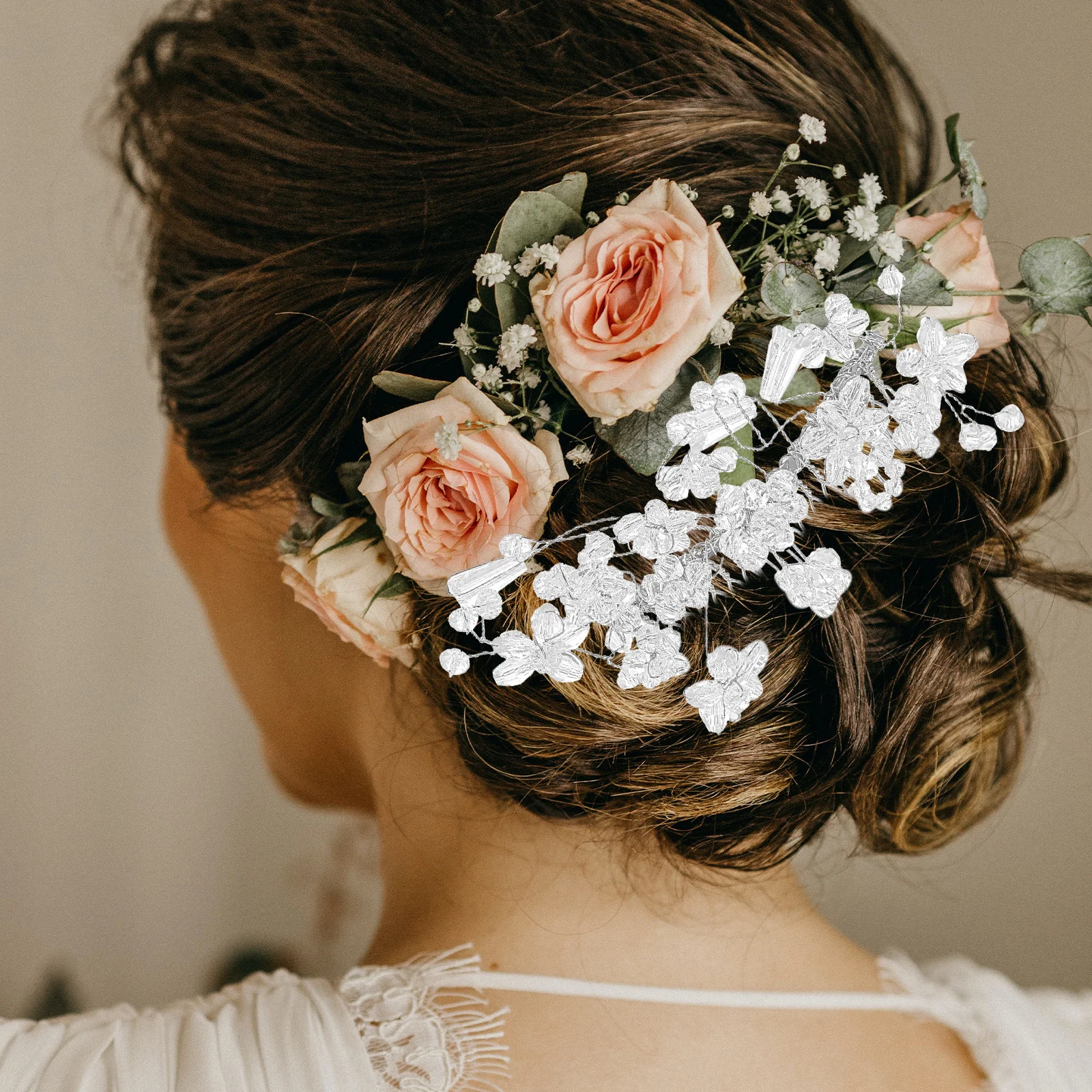 مشط شعر الزفاف إكسسوارات العروس أنيقة قطعة شعر الزفاف مشط جانبي للنساء أغطية الرأس لحفلات الزفاف #1