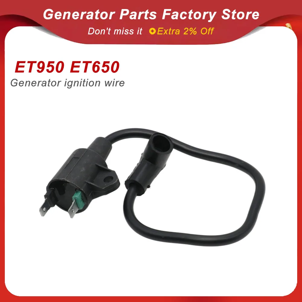 ET950 ET650 Generator Ignition Coil High Voltage Pack Ignitor 2 Stroke Generator Accessories Spare Parts 950W 1000W