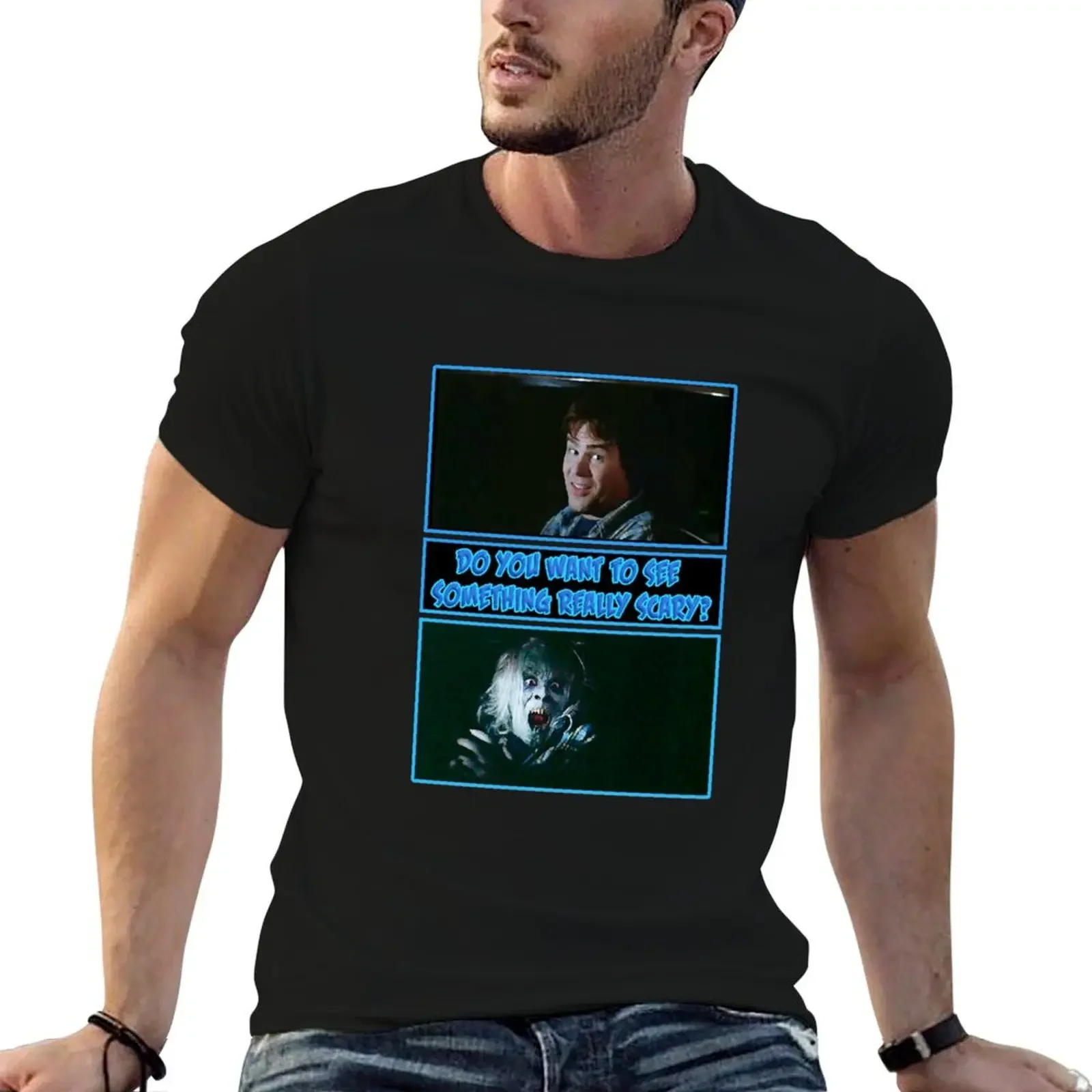 The Another Twilight Zone Movie Big eye Science Fiction Dan Aykroyd Hitchhiker T-Shirt oversizeds men t shirts high quality