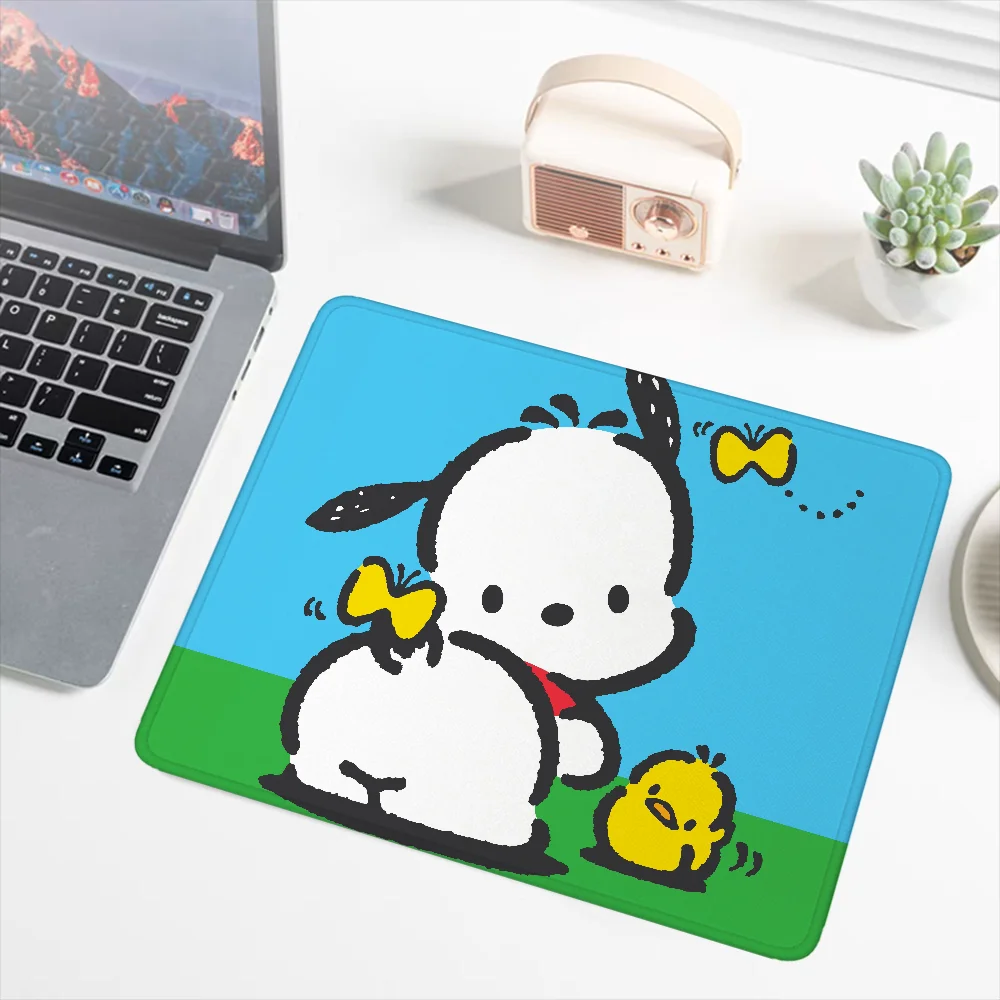 Kawaii Pochacco Small Mausepad Gaming Mouse Mat Keyboard Pad Cute Sanrio Mousepad Gamer Wireless Mouse for Computer Deskmat Mats