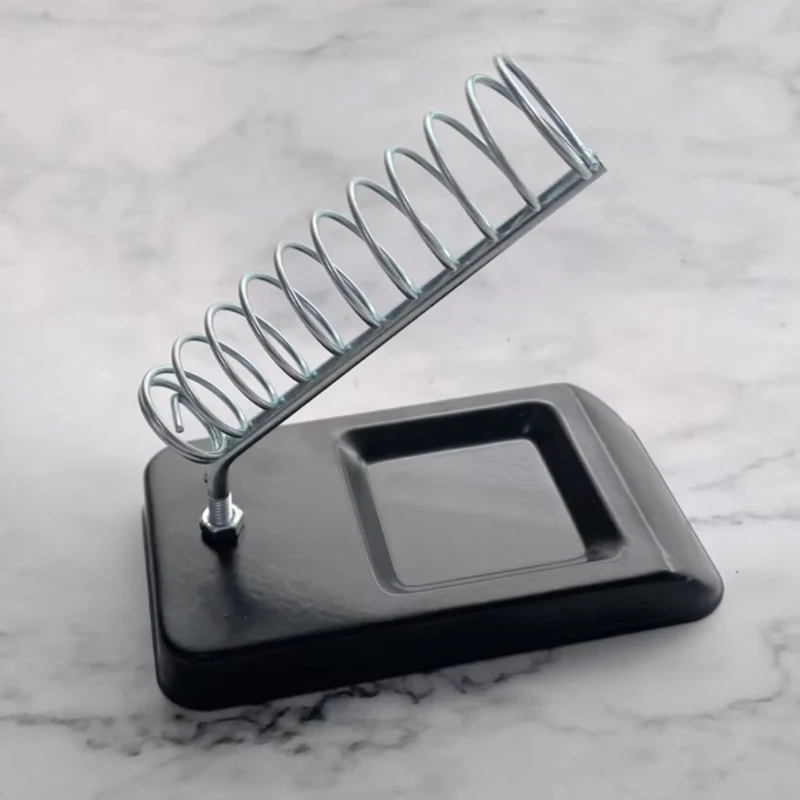 Soldering Iron Stand Portable Holder Soldering Tin Stand with Welding Cleaning Sponge Electric Soldering Iron Accessories