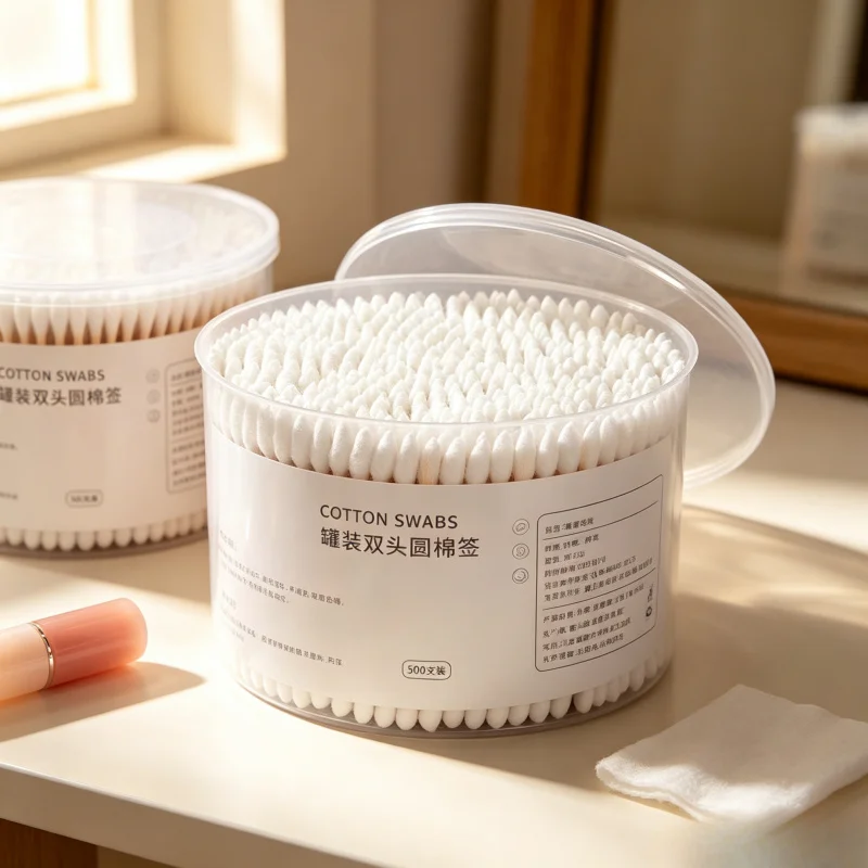 about-500pcs-double-end-round-head-disposable-cotton-swab-box-multi-purpose-for-makeup-removal-daily-cleaning-pet-care