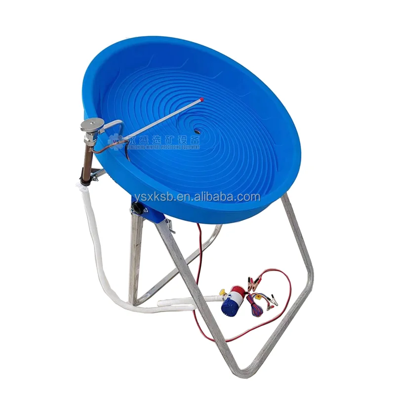 

Portable Mini Turbo Separator Rotary Washing Machine Small Mining Equipment Automatic Spiral Gold Prospecting Panning Machine