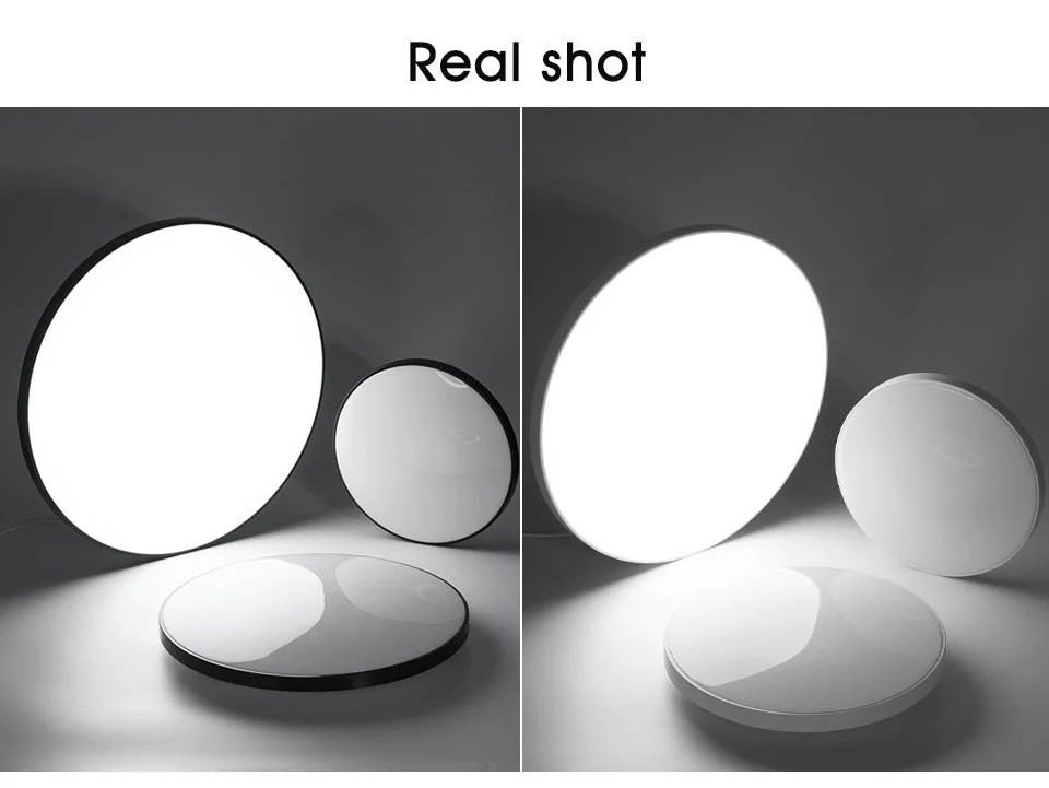 MARPOU Smart LED Moderne Deckenleuchte mit APP-Fernbedienung, dimmbare runde Deckenleuchte, Innenbeleuchtung für Zuhause, Badezimmer, Schlafzimmer – Detail 10