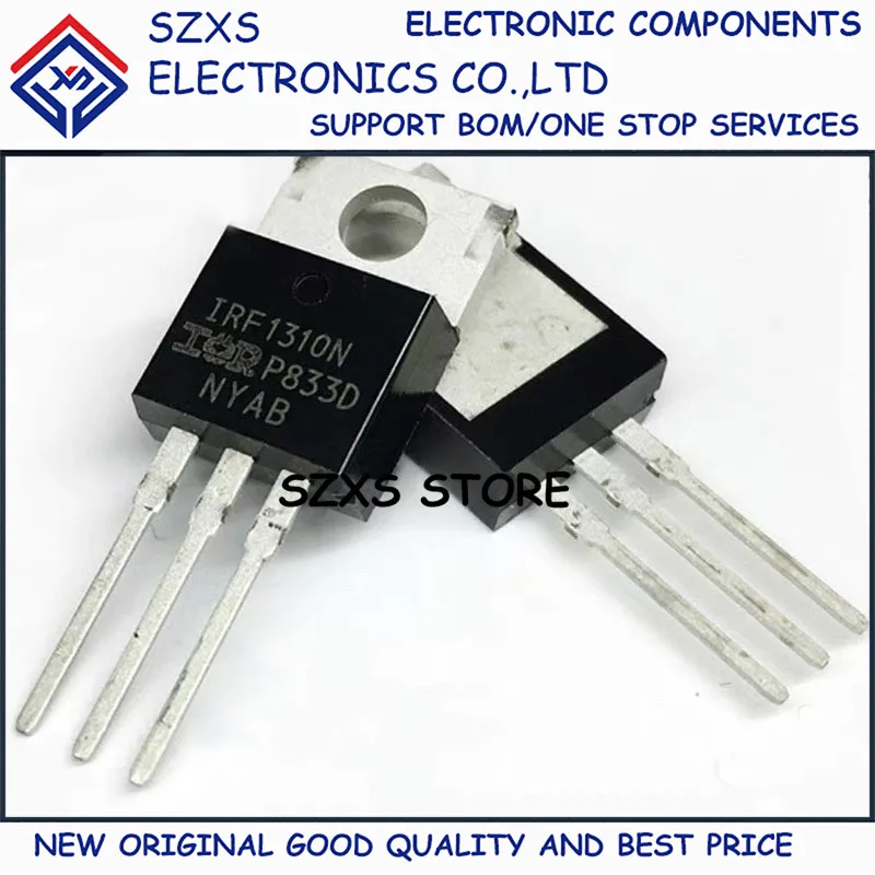 

New Original 10Pcs IRF1310NPBF IRF1310N F1310N TO-220 100V 42A Field Effect Transistor In Stock Good Quality