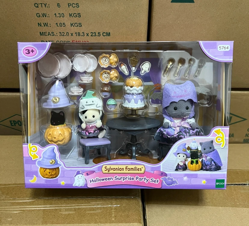 New Sylvanian Families Figures Baby Series Figures Kawaii Halloween Surprise Set Decoration Christmas Gift For Kids Toys