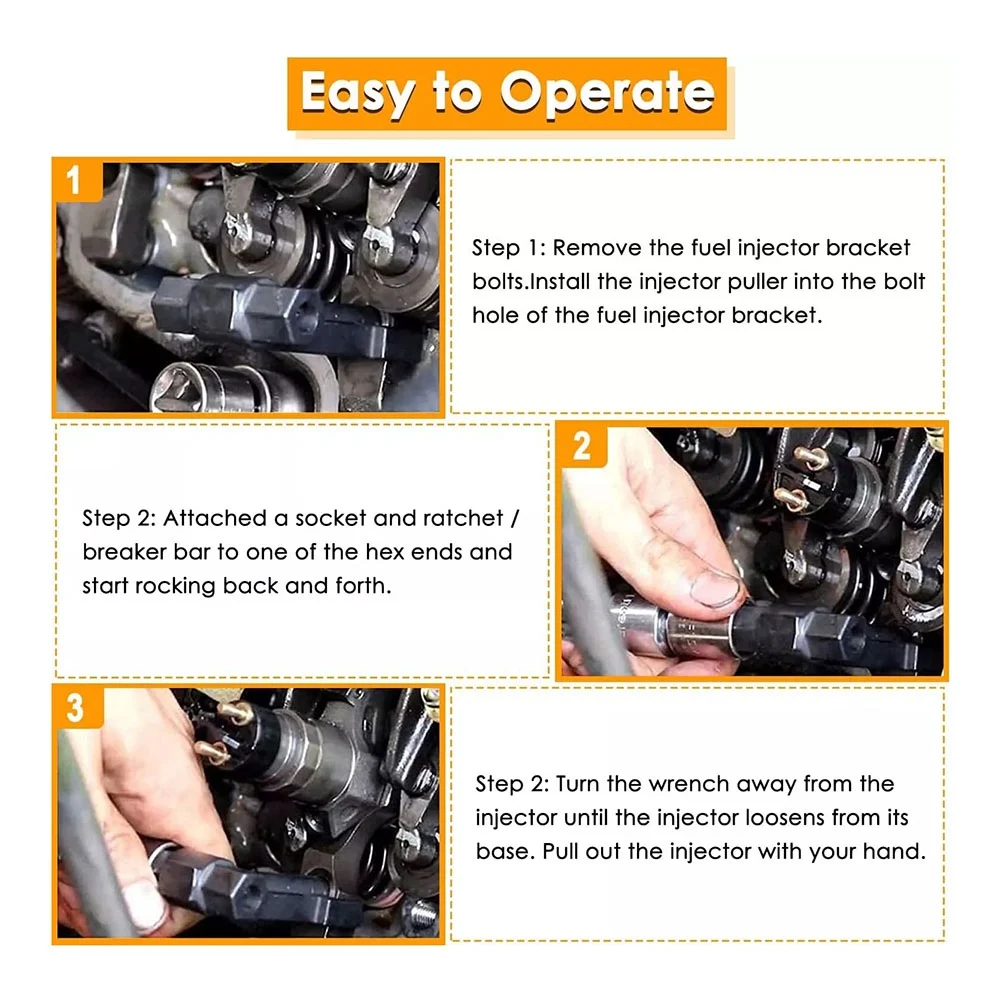 

6778 & 6779 Injector Puller Tool + 7222 Injector Tube Remover/Installer Kit For GM Duramax 6.6L Engine J-44639, J-4659-AB36