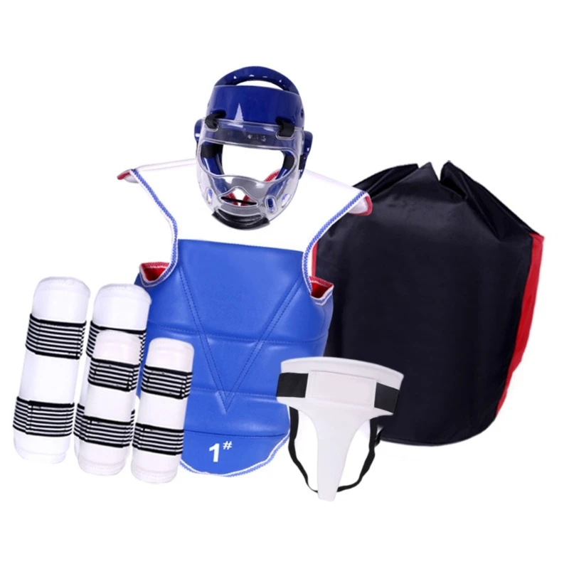 

Boxing Chest Guard Body Protector Armour Taekwondo Kickboxing Shield Upper Body Belly Ribs Protections Training Pad Set