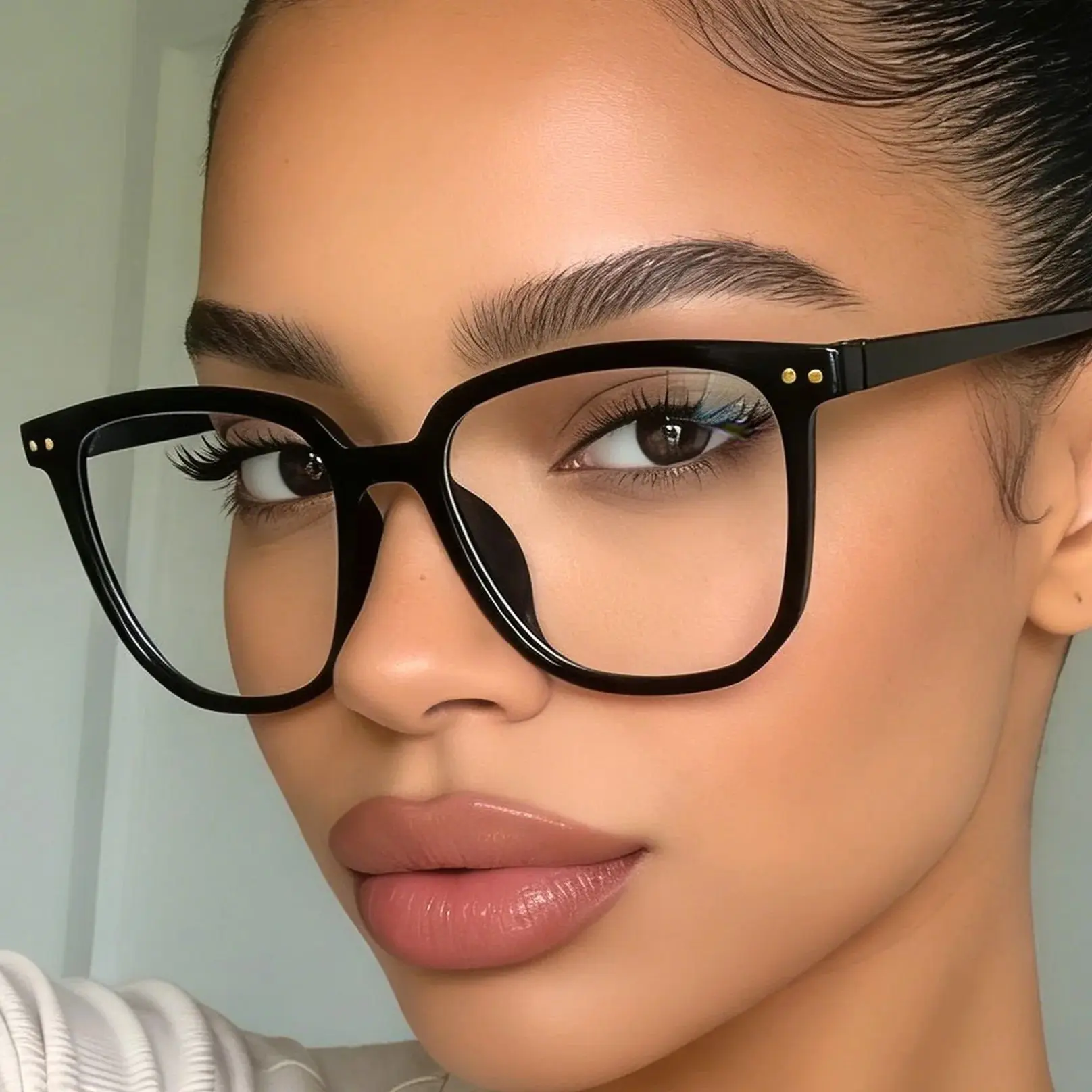 Blue Light Blocking Glasses for Computer Gaming, Fashion Fake Anti Eye Strain Eyeglasses for Women Men