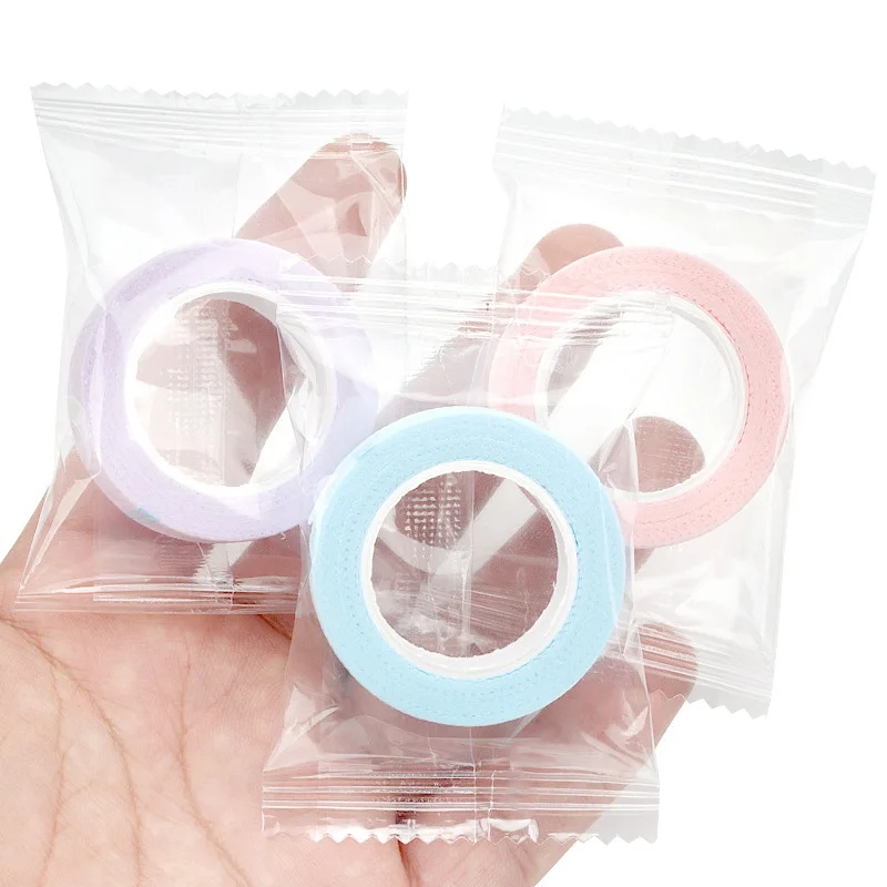 Eyelash Tape 10 Rolls Breathable Non-woven Cloth Adhesive Tape for Hand Tear Eye Stickers Grafting Lashes Extension Makeup Tools